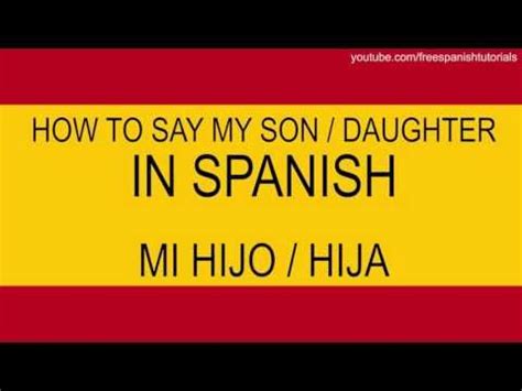Sample translated sentence My grandson is the son of my son. . My son in spanish